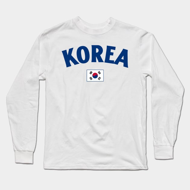 South Korea Flag Long Sleeve T-Shirt by Issho Ni